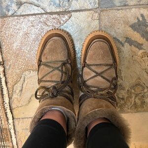 Voile Blanche Cortina Genuine Shearling bootie